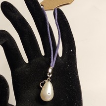 Teardrop Pearl with Crystals Backpack Clip - $2.00