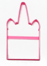 Square Unicorn Head Outline Magical Horse Spiral Horn Cookie Cutter USA PR3233 - £2.24 GBP