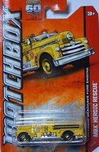 Matchbox MBX Heroic Rescue Yellow Classic Seagrave Fire Engine 17 of 120 - £10.16 GBP