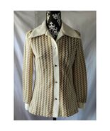 Vintage Fingerhut Fashions Womens Button Front Jacket Collared Long Sleeve - $725.50 MXN