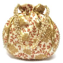 Potli for women / Handmade Hanging bag  - £23.86 GBP