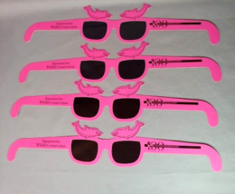 Aquarium for Wildlife Conservation NY Zoological Souvenir Pink Paper Sunglasses - £15.54 GBP
