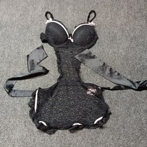 Victoria Secret Sexy Little Things Bra Women 34B Lace Maid Tie Back Fron... - £21.62 GBP