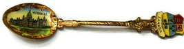 Vintage Collector Spoon Canada Victoria B.C. Gold Tone Souvenir Czechoslovakia  - £23.18 GBP