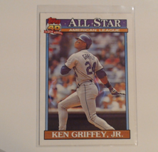 1991 Topps Ken Griffey Jr. #392 All star 40 years of Baseball Excellent - $345.00