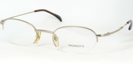 Proksch&#39;s M61-18 Pale Light Gold Eyeglasses Glasses Metal Frame 48-21-130 Italy - £64.91 GBP