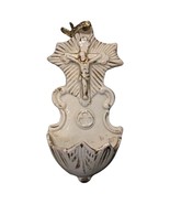 Small Wall-Mounted Porcelain Christ with Esoteric Container – Unique Rel... - $3,630.05 MXN