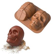 Skull Cake Mold Silicone Diy Baking Mold Non Stick  Baking Tray For Halloween - £19.44 GBP