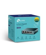 TP-Link TL-SG105 5-Port Gigabit Ethernet Switch, Plug &amp; Play, Metal Design - $17.82