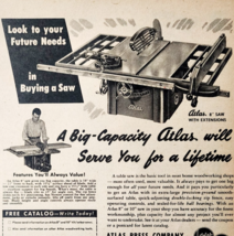 1950 Atlas Table Saw Advertisement Vintage Woodworking Tools Carpentry D... - $375.23 MXN