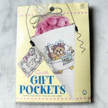 Janlynn Quick Gift Pockets Teddy Bear Bubble Bath Counted Cross Stitch Kit - $193.44 MXN
