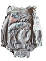 Disney&#39;s Dumbo Baby Girl Bubble Bodysuit by Jumping Beans 9 Months Heather Grey - £8.72 GBP