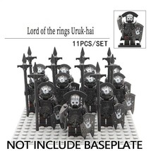 11Pcs/set Uruk-Hai Rifle Infantry Army The Lord Of The Rings Minifigure Toy - £19.17 GBP