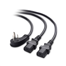 Cable Matters Computer Power Cord Splitter (NEMA 5-15P to 2X IEC C13) - ... - £17.98 GBP