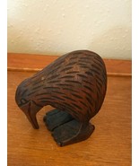 Estate Small Carved Wood Wooden Kiwi Bird Figurine – 3 and 3/8th’s inche... - £9.02 GBP