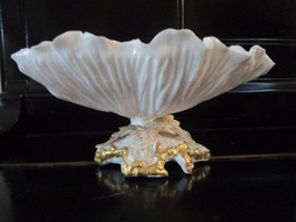 Antique Thomas Goode London Copeland Porcelain Shell Bowls, Golden Decor [1STFL] - £273.03 GBP