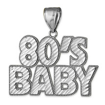 Sterling Silver 80&#39;s Baby DC Pendant - £47.20 GBP