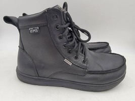 Lems Boulder Boot Waterproof Unisex Mens 7.5 Womens 9 Shadow Black Leather - $98.95