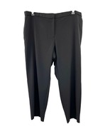 Briggs New York Pants Womens 24WS Short Black Slacks Flat Front Used - $337.63 MXN