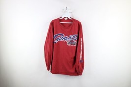 Vtg Y2K Mens Large Spell Out Cleveland Cavaliers Basketball Long Sleeve T-Shirt - £31.71 GBP