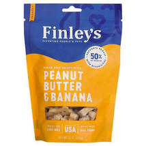 Finleys Dog Crunchy Biscuits Peanut Butter And Banana 12oz. - £8.66 GBP