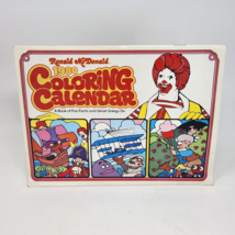 Vintage 1980 Ronald Mcdonald Coloring Calendar Mcdonalds Restaurants Used - £11.21 GBP