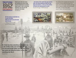 The Civil War: 1862 (Forever) Souvenir Stamp Sheet of 12 Stamps (2012 Issue) - £14.34 GBP