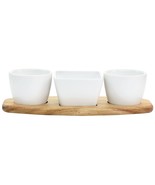 Gibson Elite Gracious Dining 4 Piece Fine Ceramic Tidbit Dish Set with A... - $81.30 CAD