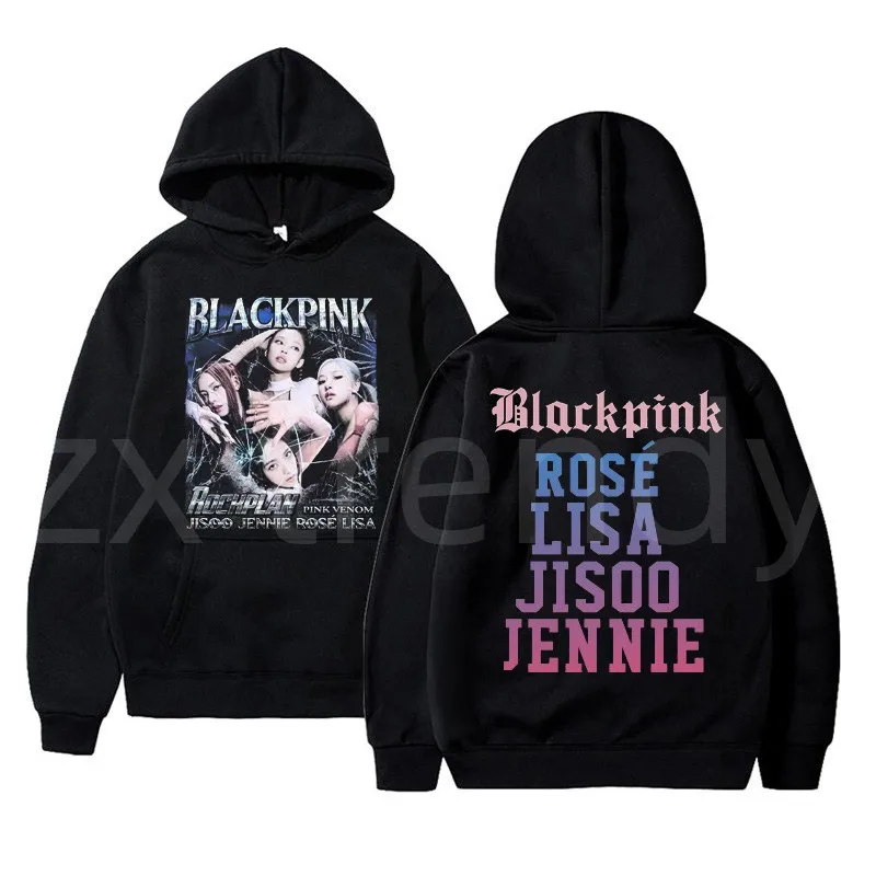 BP New album Black hoodies  print Casual top winter thick long sleeve Pink hoody - £138.62 GBP