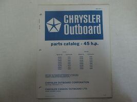 1972 Chrysler Outboard 45 HP Parts Catalog Manual Factory OEM OB 1617-1 - $6.99