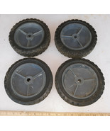 20LL27 SET OF 4 WHEELS FROM SIDEWALK EDGER, 6-7/8&quot; DIAMETER, 1-1/2&quot; WIDE... - $13.01