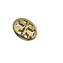 Tory Burch Gold tone Metal Small .55&quot; Logo Replacement Button - £5.46 GBP