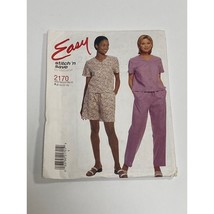 Easy Stitch &#39;n Save McCall&#39;s Sewing Pattern 2170 (8/10/12/14) Top Pants and Shor - £4.74 GBP