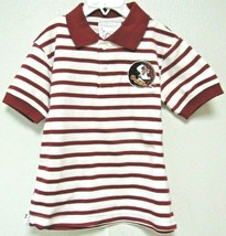 NCAA Florida State Seminoles Stripe Golf Shirt 2 Feet Ahead #136STRIPES - £18.83 GBP