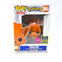 Funko Pop Games Pokemon Flocked Vulpix #580 2020 SDCC Summer With Protector - $21.50