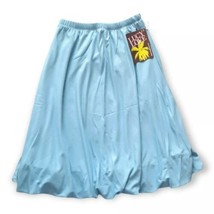 LUCY LOVE Skirt Womens Small Blue Bubble Elastic Waist Lined  Beach Couture VTG - £17.43 GBP