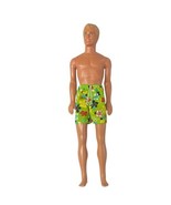 Mattel Ken Sun Sensation Doll 1991 Blonde Hair Blue Eyes Swim Trunks Vin... - $16.99