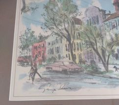 Rainbow Row Art Print by George Shawn Charleston SC Framed 23"x17" image 9