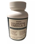 Melaleuca Vitality Coldwater Omega 3 Heart, Brain, Joints, Skin. 60 Soft... - $30.74