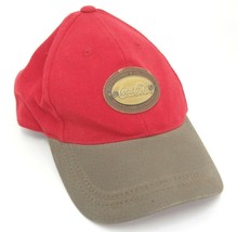 Coca Cola Hat Red and Brown w Oval Medallion Adjustable Wool Blend - £7.90 GBP