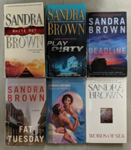 Sandra Brown Deadline Fat Tuesday White Hot Play Dirty Words of Silk x6 - $16.82