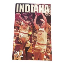 VINTAGE 1991 - 1992 Indiana University Hoosiers Basketball Pocket Schedule - $14.84