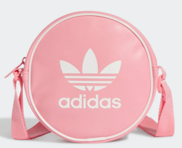 adidas Originals Adicolor Classic Round Bag Unisex Casual Bag Pink NWT I... - $45.90
