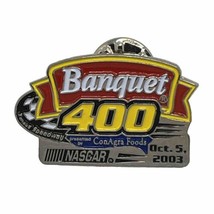 2003 Banquet 400 Kansas Speedway Race NASCAR Racing Enamel Lapel Hat Pin - £6.37 GBP