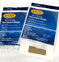 EnviroCare Vacuum Bags Style V Eureka Canisters 2 Packs of 3 Bags ea 6 T... - $11.63