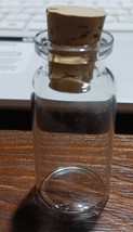 20Pcs 10ml Glass Bottles Clear Cork Vials Small Wishing Bottle with Corks New - £18.91 GBP