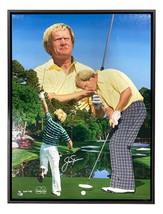 Jack Nicklaus Signed Framed 30x40 Limited Edition PGA Golf Canvas BAS Au... - £1,292.22 GBP