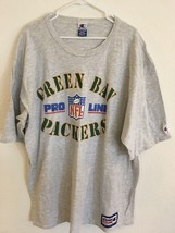 VTG Champion Pro Line 1994 Green Bay Packers Heathered Gray T-shirt Mens Sz XXXL - £33.33 GBP