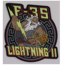 3.5&quot; Air Force F-35 Lightning Ii Glow Pvc Patch - £31.09 GBP