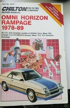 1978 -1989 Chilton&#39;s Dodge Omni Miser Plymouth Horizon  Repair Manual # ... - £23.54 GBP